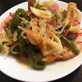 ryu_uhazu☆'s cooksnap of when they made お弁当☆竹輪ピーマン糸こん☆甘辛炒め煮丼.