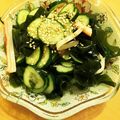 ううたん☆'s cooksnap of when they made ✿きゅうりの酢の物 カニカマとワカメ✿.