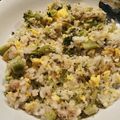 赤いとさか's cooksnap of when they made ブロッコリーとシーチキンの卵炒飯 幼児食.