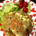 Milly♡'s cooksnap of when they made ビビンバ風チャーハン.