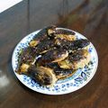 蛇口から生ビール's cooksnap of when they made 茄子のはさみ焼き（和風）.