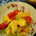 saoricoco's cooksnap of when they made 簡単！海老とトマトとセロリの卵炒め.