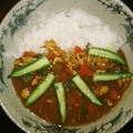 YesYU's cooksnap of when they made オクラと厚揚げの和風だしカレー。.