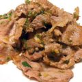 くららの料理's cooksnap of when they made 牛肉の ♪葱ﾅﾝﾌﾟﾗｰたれ ♪焼き.