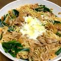 YUKIKI☆'s cooksnap of when they made チーズタッカルビ風♪豚キムチ焼きそば.