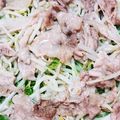 YunaKoto's cooksnap of when they made 【レンジで簡単！】豚肉のモヤシ豆苗蒸し.