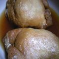 J・0505's cooksnap of when they made 鶏肉とウズラの玉子の袋煮.