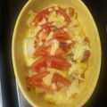 MintLife's cooksnap of when they made 白菜DEトマトチーズグラタン.