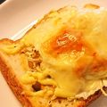 秘密のおやつ's cooksnap of when they made ＊キャベツinカレーチーズトースト＊.