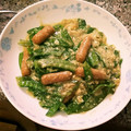 ネムサマ惑星's cooksnap of when they made 絹さやとベーコンの卵とじ＊めんつゆ.