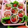 可愛ぃこぶたちゃん's cooksnap of when they made 運動会 お弁当 紙コップ カップ素麺.