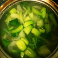 クックLWTF8L☆'s cooksnap of when they made とろりん♪ちんげん菜とカニ缶のスープ.