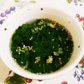 fromMay's cooksnap of when they made 簡単：パクチーたっぷりわかめスープ.