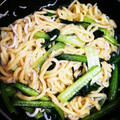 komomoten's cooksnap of when they made しらすと小松菜の塩焼きそば.