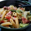 ｸﾏﾘｴ's cooksnap of when they made ワンポットパスタ♪キャベツの重ね煮ペンネ.