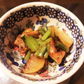 akiko189's cooksnap of when they made 鶏肉とカブの柚子胡椒炒め.