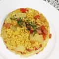 ソネチコ's cooksnap of when they made ﾊﾟｲﾅｯﾌﾟﾙとエビのカレーピラフ.