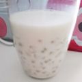 zwerg's cooksnap of when they made 簡単スイーツ☆タピオカ入りカルピスミルク.