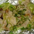 acco13's cooksnap of when they made 豚肉とレタスのホイル蒸し….