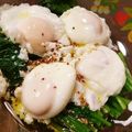 ☆なおみんみ☆'s cooksnap of when they made 畑菜のマスタードサラダポーチドエッグ添え.