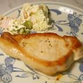 大魔女's cooksnap of when they made 鉄のフライパンで焼く厚切りポークソテー.