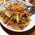 kkkrrr☆'s cooksnap of when they made たけのこと豚肉の炒め煮.