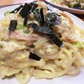 yaMac11's cooksnap of when they made 粉不要！うどんdeカルボナーラ.
