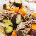ねぞろ's cooksnap of when they made レンジで簡単　さつまいもの肉じゃが.