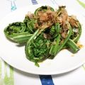 くぅいん's cooksnap of when they made こごみの胡麻醤油おかか和え.