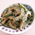 baegopa's cooksnap of when they made 下拵えなしで苦くない、ゴーヤのゴマ炒め.