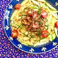 ふたごゆき's cooksnap of when they made 冷製パスタ♪いかの塩辛納豆カルボナーラ風.