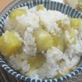 cocokame's cooksnap of when they made もちもち☆サツマイモご飯.