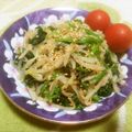 えれぼん's cooksnap of when they made ほうれん草ともやしの簡単ナムル.