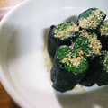 にゃ★にゃ's cooksnap of when they made ほうれん草の海苔巻き.