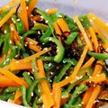 piyoko0608's cooksnap of when they made 簡単作り置きピーマンとにんじんの和え物.