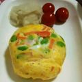 アビー♪ジン's cooksnap of when they made お弁当☆朝食に☆簡単カラフル茶巾オムレツ.