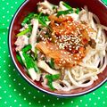 ふたごゆき's cooksnap of when they made エリンギとひき肉でビビンパ気分な丼.