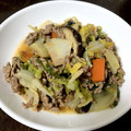 ＹＫＮ４．３'s cooksnap of when they made 白菜とひき肉の油炒め・赤ゆず胡椒味♪.