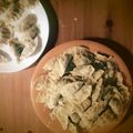 MeinSTL's cooksnap of when they made 肉なし★野菜だけで激ウマ餃子★油揚げで.