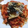 ヅカマ's cooksnap of when they made サバのトマトパスタ.