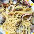 ちゃんのまる。's cooksnap of when they made アサリとイカのスパゲティ.