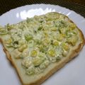 ジョングレ's cooksnap of when they made ねぎとコーンのマヨトースト♡.