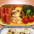 riosb's cooksnap of when they made しめじ入りスクランブルエッグ.
