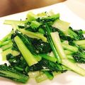 ☆糖質減らしてます☆'s cooksnap of when they made ニンニクたっぷりターサイ炒め.