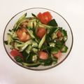 LuckyBerry's cooksnap of when they made オクラとトマトとキュウリのサラダ.