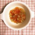 ヱリコ's cooksnap of when they made 離乳食中期。3分でトマトとなすの煮物.