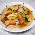 ＠迷子＠'s cooksnap of when they made 白菜とウインナーの塩昆布煮.