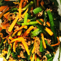 わわわわーい's cooksnap of when they made 常備菜 ニラえのきひき肉炒め アレンジ.