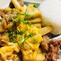 ぴけー's cooksnap of when they made 豚バラ、長芋のオイスター卵炒め.