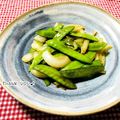 ねっちゃんっ's cooksnap of when they made すぐできちゃう♪きぬさやと新玉ねぎ炒め.